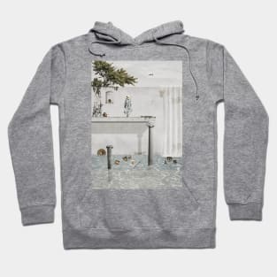 Abstract Greek Ruins Architecture Collage Water Artwork Hoodie